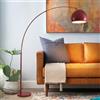 KlkrzJwy Lampada da terra per soggiorno con 3 temperature di colore regolabili, luce da lettura da terra alta, lampade da terra rosse, grande lampada da terra per arredamento d'angolo