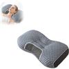 Generic Cuscino in piuma d'oca per migliorare il sonno, supporto cervicale confortevole, 2025 migliorato ergonomico per migliorare il sonno cervicale, cuscino cervicale di alta qualità per dormire (D)