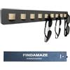 FINDAMAZE Porta Occhiali Multiplo - Organizzatore per Occhiali da Sole in Legno Porta Occhiali da Sole,Espositore per Occhiali,Decorazione per La Casa(Grigio-1 pz-Lungo)