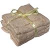 Regalami.shop Set 20 Lavette in Puro Cotone 30x30 cm - Morbide e Assorbenti - Colori Avorio, Cipria e Verde - Ideali per Bagno, Ospiti e Beauty Routine (20, cipria)
