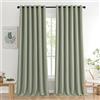 MIULEE Tende Oscuranti Interni 2 Pezzi 200x245 CM, Tenda Verde Salvia Moderna Soggiorno Tende Termiche Isolanti Interno con Anelli, Tenda Oscurante Finestra Camera da Letto Salotto Larghezza 200 CM