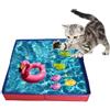 Generico Piscina per Cani, Vasca da Bagno Pieghevole, Piscina Fuori Terra 50x50x10 Cm in PVC Forma Quadrata Antiscivolo Non Gonfiabile per Cuccioli Gatti E Altri Animali Domestici