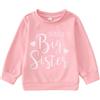 CM C&M WODRO Big Sister Felpa Baby Annuncio Maglione Ragazze Bambini Manica Lunga Promossa Troppo Grande Sorella Vestito Neonato Maglione Fratelli Vestiti Per Bambini Caldo, rosa scuro, 4-5 Jahre