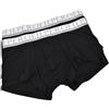 PEROFIL Coppia Boxer con Logo in Cotone Bielastico Colore Nero - Misura 6/XL