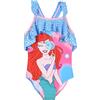 Disney Principessa Costume da Bagno per Bambine, Costume Intero Ariel Design per Bambina, Taglia 3 Anni | Blu