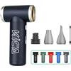 Kica JetFan 2S Aria Compressa Elettrico Air Duster,Spray Aria compressa da 117000RPM con Batteria da 1100mAh,Mini Soffiatore a Velocità Libera, per Tastiera,Pulizia PC,Pulizia della Casa,Nero