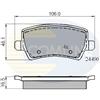 COMLINE Kit pastiglie freno, Freno a disco COMLINE CBP01613