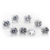 Ningxun 0.5ct Piccole dimensioni 0.8~3mm Bianco Chiaro D Colore Moissanite Pietre Forever One VVS1 Rotondo Taglio Brillante Moissanite Sfusa Gemma Per La Creazione Di Gioielli, 1.0mm 100pcs, Metallo non