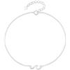IMINI Cavigliera in argento Sterling 925 con onda di mare, minimalista, con catena alla caviglia, ipoallergenica, delicata idea regalo per donne e ragazze