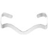 Purelei Wave Armcuff - Bracciale in filigrana con motivo a onde, impermeabile, in acciaio inox, placcato oro 14 carati, Eine Grösse, Acciaio inossidabile, Agata