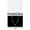 PANDORA Timeless Collier con cuori in argento Sterling con zirconi cubici trasparenti, Collana Collier