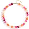 SIXDUTON Collana di perle colorate da donna, girocollo con perline grosse, per la spiaggia, per tutti i giorni, per l'estate, regolabile, stile bohémien, idea regalo per donne e ragazze, Einheitsgröße