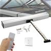 Generic Attuatore Aprifinestra Elettrico con Telecomando, Corsa 300-800mm, Trasmissione a Catena Motorizzata, Apri Lucernario e Tetto Serra Automatico e Silenzioso 500mm
