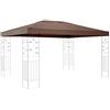 QUICK STAR Tetto di Ricambio per Gazebo 3x4m Marrone-Grigio