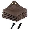 Vocray Telo parasole al 90% con occhielli, 2,3 x 3,5 m, copertura per pergola, traspirante, per patio, tende solari in rete per esterni, per giardino, cortile, posto auto coperto, spiaggia, moka