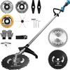 Vrietina Tagliaerba a batteria 7 in 1, compatibile con batterie Makita da 18 V, 1380 W, senza spazzole con 7 lame e tracolla, 18800 giri/min, decespugliatore elettrico per giardino, prato (senza batteria)