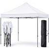 BRICOZONE Gazebo Professionale 3x3 Metri Pieghevole, Bianco