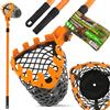 Instalguru Raccoglifrutta Mele Noci Ghiande Bastone Telescopico 110-200 cm Strumento Raccolta Frutti Caduti Giardino Frutteto Macchina Raccolta Autunnale