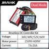 JRAHK 36V 350W S866 BLDC Kit Controller Controller Bicicletta Elettrica 36V 7A-20A 48V 350W Scooter Elettrico Acceleratore 60V