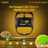 Hizpo 7862 2din Autoradio Android 14 per PEUGEOT 206 206CC 206SW 2000-2008 Lettore Multimediale Auto GPS Autoradio Carplay Navigatore
