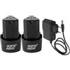 GJUELIRRA Batteria al litio ricaricabile 12V 1500mAh per smerigliatrice angolare Trapano elettrico Cacciavite elettrico Batteria di ricambio Spina EU US AU UK