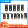 TISHRIC Adattatore connettore di alimentazione caricabatteria per laptop PD 100W 5A USB tipo C femmina a DC maschio per HP/Lenovo/DELL