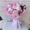 Sanrio Hello Kitty Cartoon Peluche Bouquet Anime Rose Fiori Bambola Casa Decorazione di nozze Natale Regalo di San Valentino