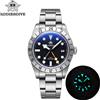 ADDIESDIVE Top Brand 39mm Quarzo GMT Orologi 20Bar Impermeabile Luminoso Bolla Specchio Sport Orologio In Vetro per Gli Uomini Relogio Masculino