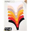 FINETOO 6PCS Donne di Seta del Ghiaccio Mutande Senza Soluzione di Continuità Mutandine Sexy V-Cintura Perizoma Sportivo A Vita Bassa 10 Colori Soild Traspirante G-String