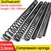 NONE 3.0mmWD 100-500mm Lunghezza 65MN Molle lunghe in acciaio 14-40mmOD - Bobine di compressione ad alto tenore di carbonio per macchinari industriali e automobili