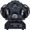 GVT Luce a testa mobile rotante a tre teste 18 * 10W DJ Sala da ballo Bar Cafe Stage Show Disco Luci laser stroboscopiche rotanti a 3 bracci