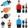 MOJOYCE Adattatore valvola aria per tavola SUP Pagaia gonfiabile Barca in gomma Kayak Adattatore valvola aria Convertitore compressore pneumatici con ugello
