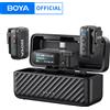 BOYA BOYAMIC 2 Microfono lavalier wireless professionale da bavero per iPhone USB-C Fotocamera Android per registrazione in streaming live Vlog