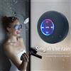 AILEHKUO Audio Bluetooth portatile IPX4 Luci LED impermeabili Bagno esterno Grande ventosa può essere adsorbed Mini altoparlante stereo da parete