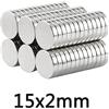 NONE Magneti super resistenti 15x2 mm 15mmx2mm Piccolo magnete rotondo 15x2mm per frigoriferi domestici, uffici fai da te 15*2 mm