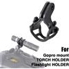 NONE Staffa per clip per supporto per torcia per manubrio della bicicletta Supporto per supporto per torcia per bici da strada MTB adatto per accessori per ciclismo con fotocamera sportiva GoPro