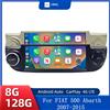 YaYp HMG Android 15 Auto Radio per FIAT 500 Abarth 2007 2008 2009-2015 Schermo Multimediale Stereo GPS Wireless CarPlay Android Auto 6.8