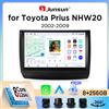 Junsun Autoradio Junsun Wireless CarPlay Android Auto per Toyota Prius Mk2 (XW20) 2003-2009 con ventola di raffreddamento integrata, navigatore GPS Android, lettore multimediale, WiFi, DSP, RDS, BT, SWC,