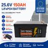 DUHE Batteria LiFePO4 al Litio Ferro Fosfato 12V 24V 100AH 150AH 200AH 350AH con BMS Integrato, 9000 Cicli, per Camper, Golf Cart, Accumulo Solare
