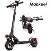 Mankeel Monopattino elettrico pieghevole per adulti, eScooter con doppio ammortizzatore, pneumatici fuoristrada da 10 pollici, 800W 15Ah 45KM/H 40KM di autonomia Mankeel MX-14