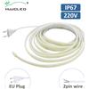 MJJCLED AC220V COB LED Strip Light IP67 Nastro flessibile impermeabile 2Pin Filo/Spina UE Lampada a nastro 3000K/4000K/6000K Illuminazione lineare esterna