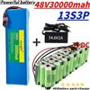 Nuova Batteria agli Ioni di Litio 48V 30Ah 1000W 13S3P, Pacco Batteria Potente per Veicoli Elettrici 54.6V con BMS