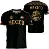 NONE T-shirt Messicana Azteca Uomo Donna, Maglietta con Grafica Aquila Messicana, Abbigliamento Sportivo da Calcio, Streetwear Casual alla Moda per Esterni