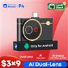 NONE Termocamera a Doppia Lente Thermal Master P4 con Risoluzione X³IR 512*384 600 ℃ Zoom 15x per Telefoni Android con Ampio Range di Temperatura
