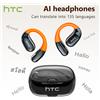 HTC Cuffie Bluetooth Wireless HTC NE36 con Traduzione AI, Audio Surround, Vestibilità Comoda per lo Sport, Lunga Durata della Batteria