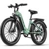 NONE Bicicletta Elettrica JOOBIKE J001 con Motore da 1000W, E-bike Urbana con Batteria 48V17.5AH, Pneumatici Fat da 26 Pollici, Freni Idraulici e Indicatori di Direzione