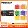 Humsienk Batteria LiFePO4 Humsienk 24V 200Ah con Sistema BMS Potenziato 250A, Durata fino a 15000+ Cicli, Batteria al Litio Ricaricabile 5120Wh con Protezione Basse Temperature per Camper, Pannelli Solari,