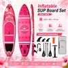 WNOVA Winnovote W018 Tavola Gonfiabile SUP 350x89x15cm Rosa con Motivo Floreale per Adulti, Giovani e Principianti con Pagaia, 3 Pinne, Cinghie, Pompa Manuale, Zaino, Kit di Riparazione, Set Completo di
