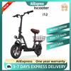 iScooter i-12 - Bicicletta Elettrica per Adulti - Motore da 500W - Batteria 36V 7.5Ah - Pneumatici da 12 Pollici - Con Sedile e Cestino, Bici Elettrica