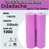 Ddadache Batteria 3.7V 3500mah 18650 per Samsung 35E INR 18650 20A Batteria al litio Lon di ricambio Batteria esterna + caricabatterie
